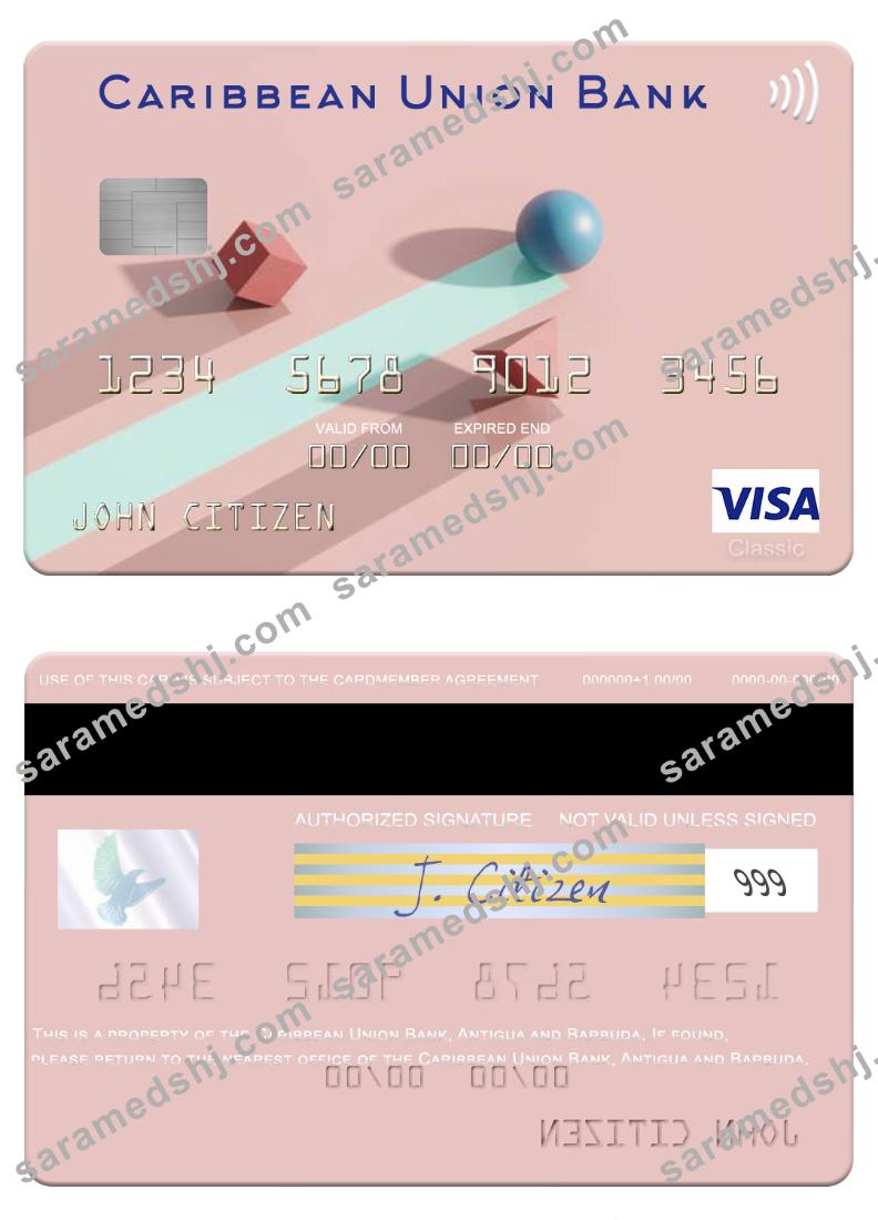 Antigua and Barbuda Caribbean Union Bank visa card